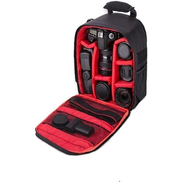 Waterproof SLR/DSLR Camera Backpack ShoulderBag Travel Case For Canon Nikon Sony - Picture 1 of 8
